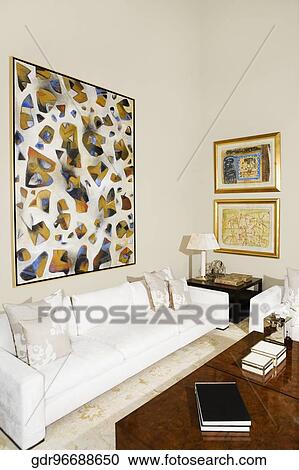 Interiors of a living room View Large Photo Image Stock Image - Interiors of a living room. Fotosearch