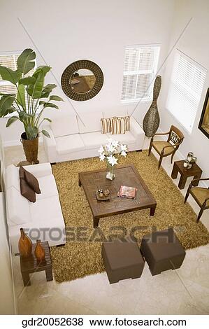 Interiors of a living room View Large Photo Image Stock Photo - Interiors of a living room. Fotosearch