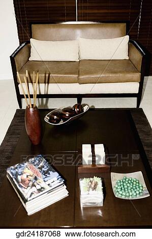 Stock Photo - Interiors of a living room. Fotosearch