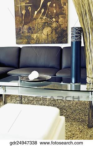 Interiors of a living room View Large Photo Image Stock Photo - Interiors of a living room. Fotosearch
