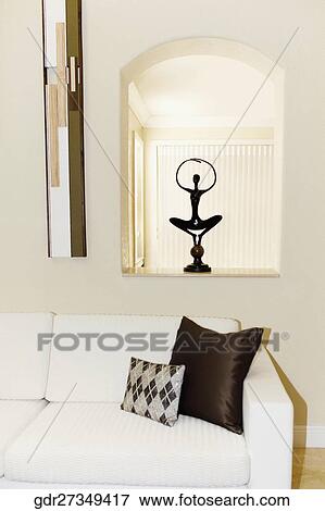 Stock Photo - Interiors of a living room. Fotosearch