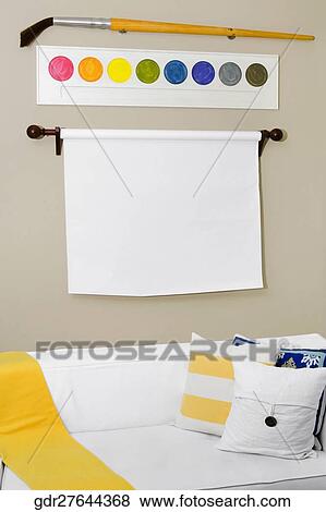Stock Photo - Interiors of a living room. Fotosearch