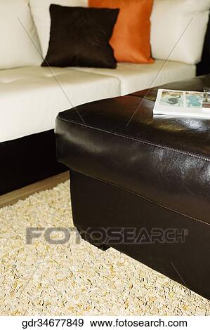 Stock Photo - Interiors of a living room. Fotosearch