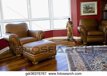 Interiors of a living room View Large Photo Image Stock Photo - Interiors of a living room. Fotosearch