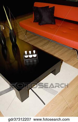 Interiors of a living room View Large Photo Image Stock Photo - Interiors of a living room. Fotosearch