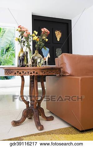 Interiors of a living room View Large Photo Image Stock Photo - Interiors of a living room. Fotosearch
