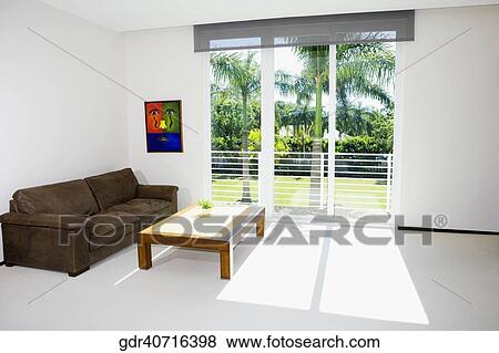 Interiors of a living room View Large Photo Image Stock Photo - Interiors of a living room. Fotosearch