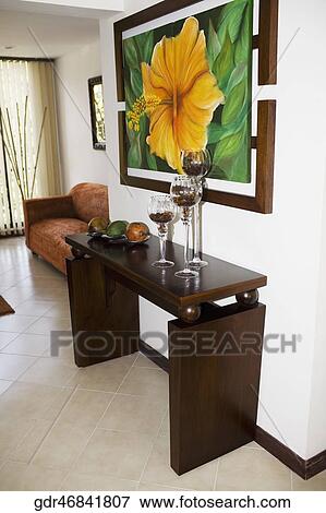 Interiors of a living room View Large Photo Image Stock Photo - Interiors of a living room. Fotosearch
