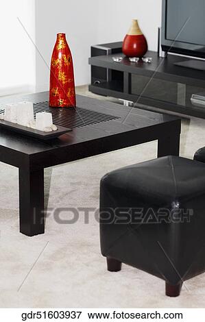 Interiors of a living room View Large Photo Image Stock Photo - Interiors of a living room. Fotosearch