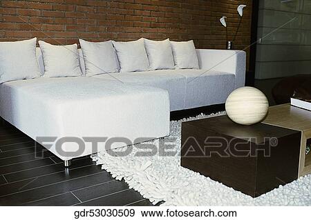 Interiors of a living room View Large Photo Image Stock Photo - Interiors of a living room. Fotosearch