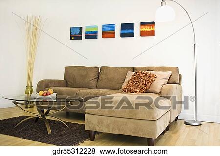 Interiors of a living room View Large Photo Image Stock Photo - Interiors of a living room. Fotosearch