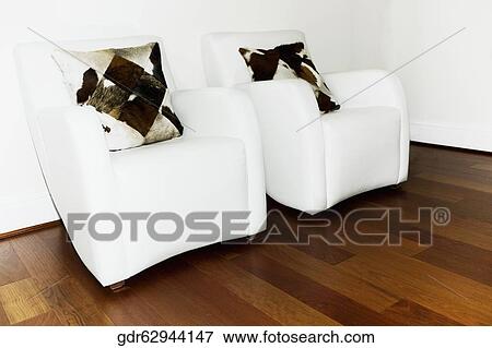 Stock Photo - Interiors of a living room. Fotosearch