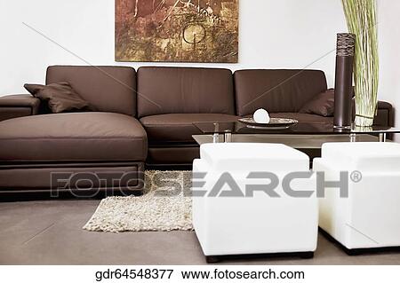 Interiors of a living room View Large Photo Image Stock Photo - Interiors of a living room. Fotosearch