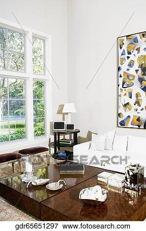 Interiors of a living room View Large Photo Image Stock Photo - Interiors of a living room. Fotosearch