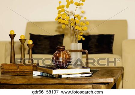 Stock Photo - Interiors of a living room. Fotosearch