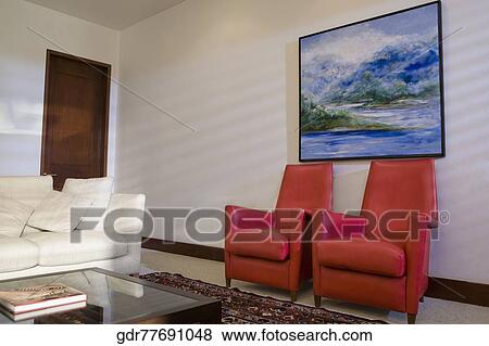 Interiors of a living room View Large Photo Image Stock Photo - Interiors of a living room. Fotosearch
