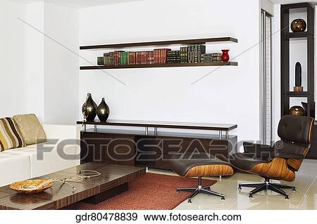 Interiors of a living room View Large Photo Image Stock Photo - Interiors of a living room. Fotosearch