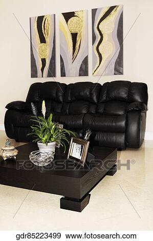 Interiors of a living room View Large Photo Image Stock Photo - Interiors of a living room. Fotosearch