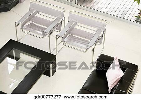 Interiors of a living room View Large Photo Image Stock Photo - Interiors of a living room. Fotosearch