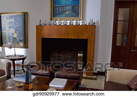 Interiors of a living room View Large Photo Image Stock Photo - Interiors of a living room. Fotosearch