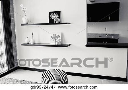 Interiors of a living room View Large Photo Image Stock Photo - Interiors of a living room. Fotosearch