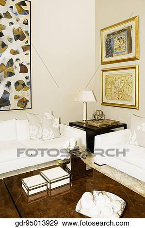 Interiors of a living room View Large Photo Image Stock Photo - Interiors of a living room. Fotosearch