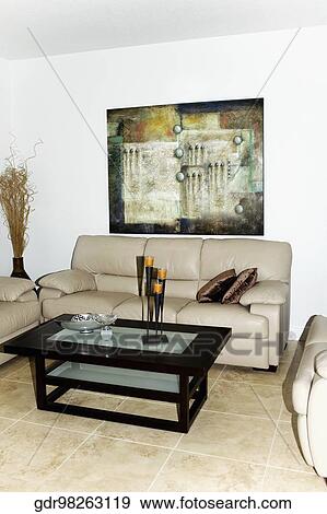 Interiors of a living room View Large Photo Image Stock Photo - Interiors of a living room. Fotosearch