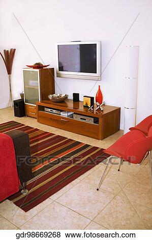 Interiors of a living room View Large Photo Image Stock Photo - Interiors of a living room. Fotosearch