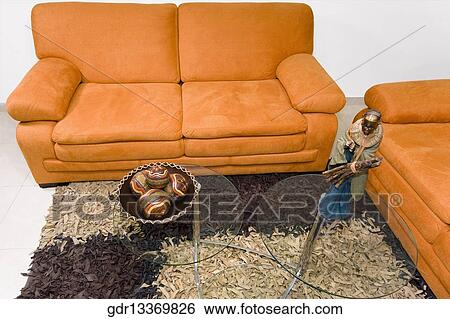 Stock Photograph - Interiors of a living room. Fotosearch