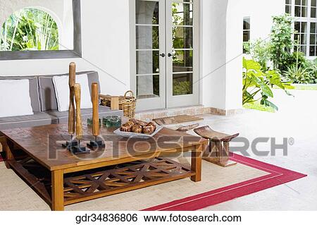 Interiors of a living room View Large Photo Image Stock Photograph - Interiors of a living room. Fotosearch