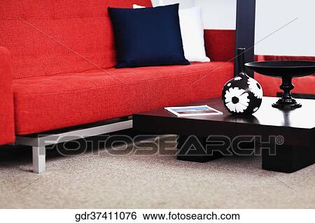 Interiors of a living room View Large Photo Image Stock Photograph - Interiors of a living room. Fotosearch