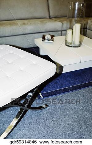 Stock Photograph - Interiors of a living room. Fotosearch