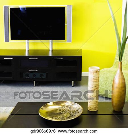 Interiors of a living room View Large Photo Image Stock Photograph - Interiors of a living room. Fotosearch
