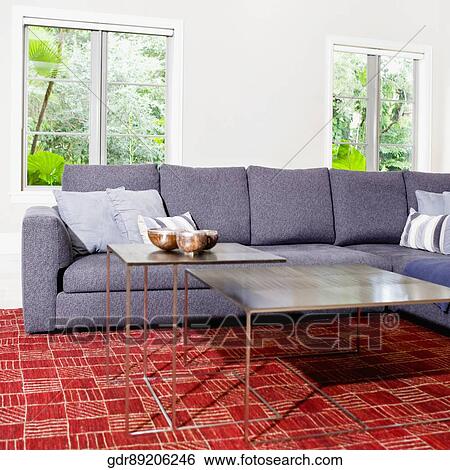 Interiors of a living room View Large Photo Image Stock Photograph - Interiors of a living room. Fotosearch