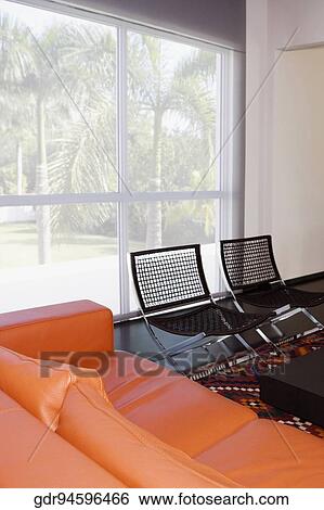 Interiors of a living room View Large Photo Image Stock Photograph - Interiors of a living room. Fotosearch