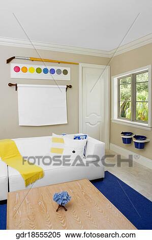 Stock Photography - Interiors of a living room. Fotosearch