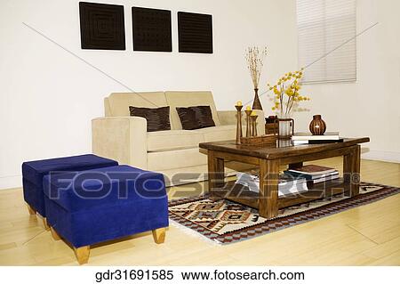 Interiors of a living room View Large Photo Image Stock Photography - Interiors of a living room. Fotosearch