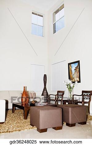 Interiors of a living room View Large Photo Image Stock Photography - Interiors of a living room. Fotosearch