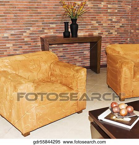 Stock Photography - Interiors of a living room. Fotosearch