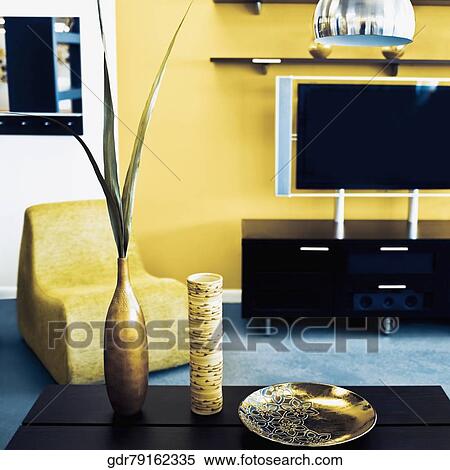 Interiors of a living room View Large Photo Image Stock Photography - Interiors of a living room. Fotosearch