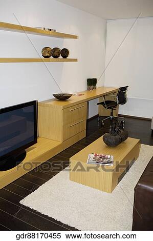 Interiors of a living room View Large Photo Image Stock Photography - Interiors of a living room. Fotosearch