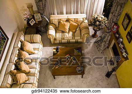 Stock Photography - Interiors of a living room. Fotosearch