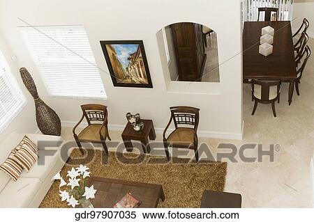Stock Photography - Interiors of a living room. Fotosearch