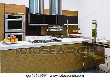 Interiors of the kitchen View Large Photo Image Stock Image - Interiors of the kitchen. Fotosearch