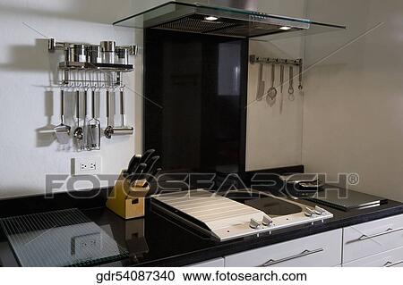 Interiors of the kitchen View Large Photo Image Stock Image - Interiors of the kitchen. Fotosearch
