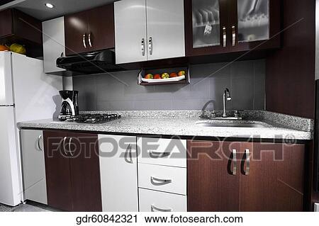 Interiors of the kitchen View Large Photo Image Stock Image - Interiors of the kitchen. Fotosearch
