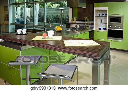 Interiors of the kitchen View Large Photo Image Stock Image - Interiors of the kitchen. Fotosearch