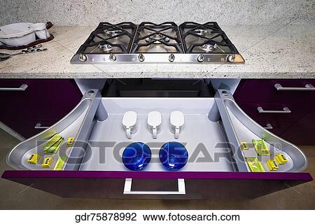 Interiors of the kitchen View Large Photo Image Stock Image - Interiors of the kitchen. Fotosearch