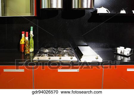 Interiors of the kitchen View Large Photo Image Stock Image - Interiors of the kitchen. Fotosearch