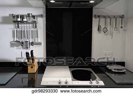 Interiors of the kitchen View Large Photo Image Stock Image - Interiors of the kitchen. Fotosearch
